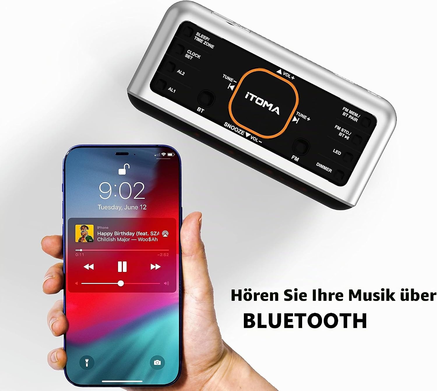 Smarter Radiowecker mit App-Steuerung & Bluetooth - 28% Rabatt