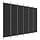 Raumteiler 6 Paneele 300x220 cm Schwarz - 34% Rabatt