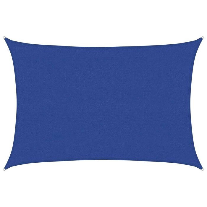 Vidaxl Sonnensegel rechteckig 4x5 m HDPE blau - 33% Rabatt