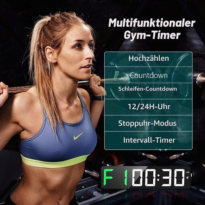 Gym Timer LED-Anzeige 15 Zoll - 34% Rabatt auf das Profi-Intervallgerät