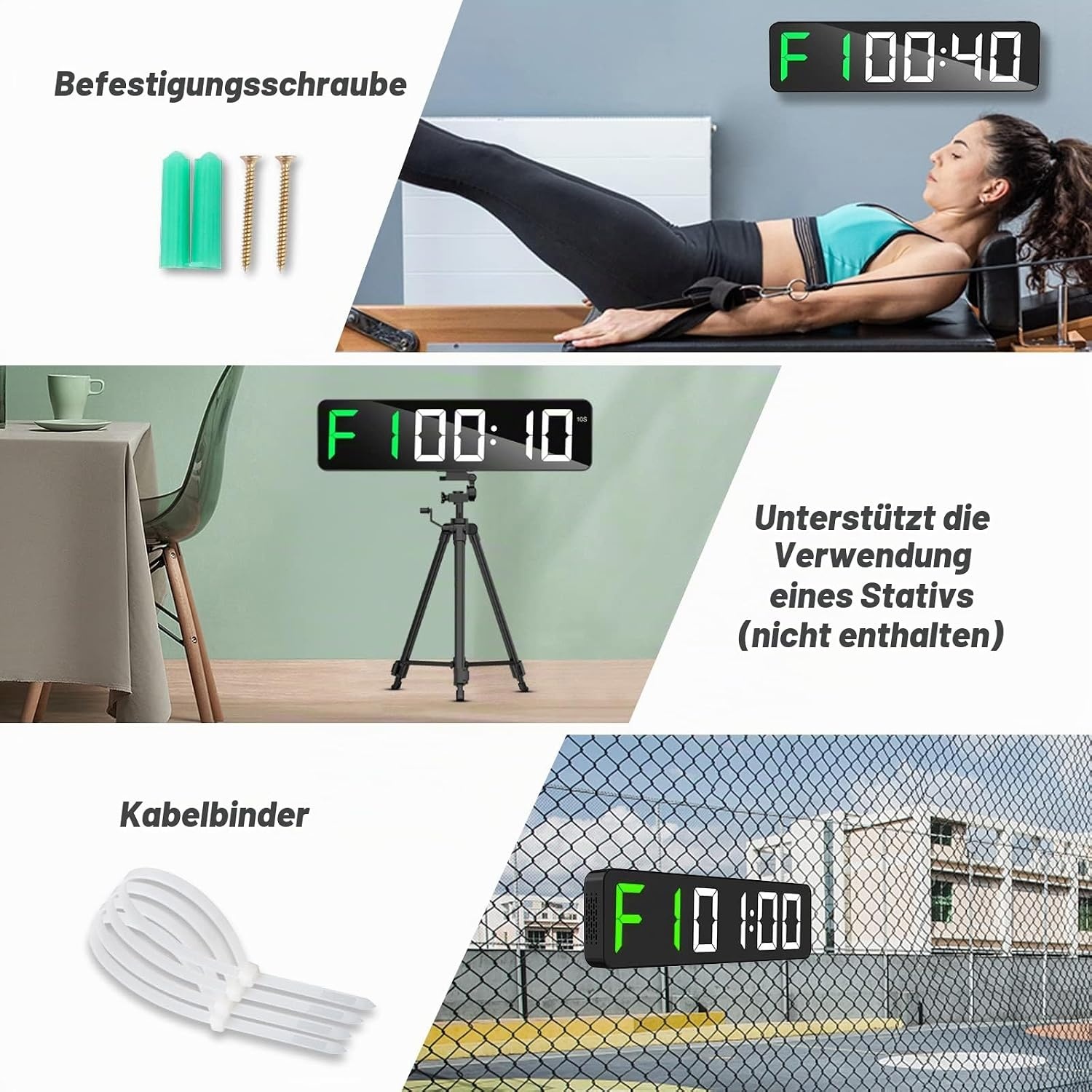 Gym Timer LED-Anzeige 15 Zoll - 34% Rabatt auf das Profi-Intervallgerät