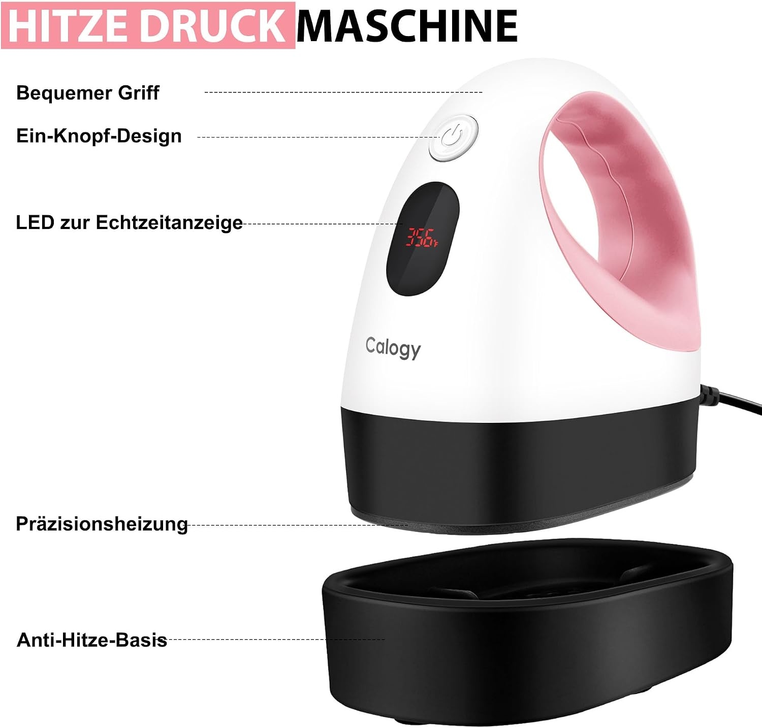 Mini Transferpresse für Textilien - 32% Rabatt - Weiß, 300 Watt