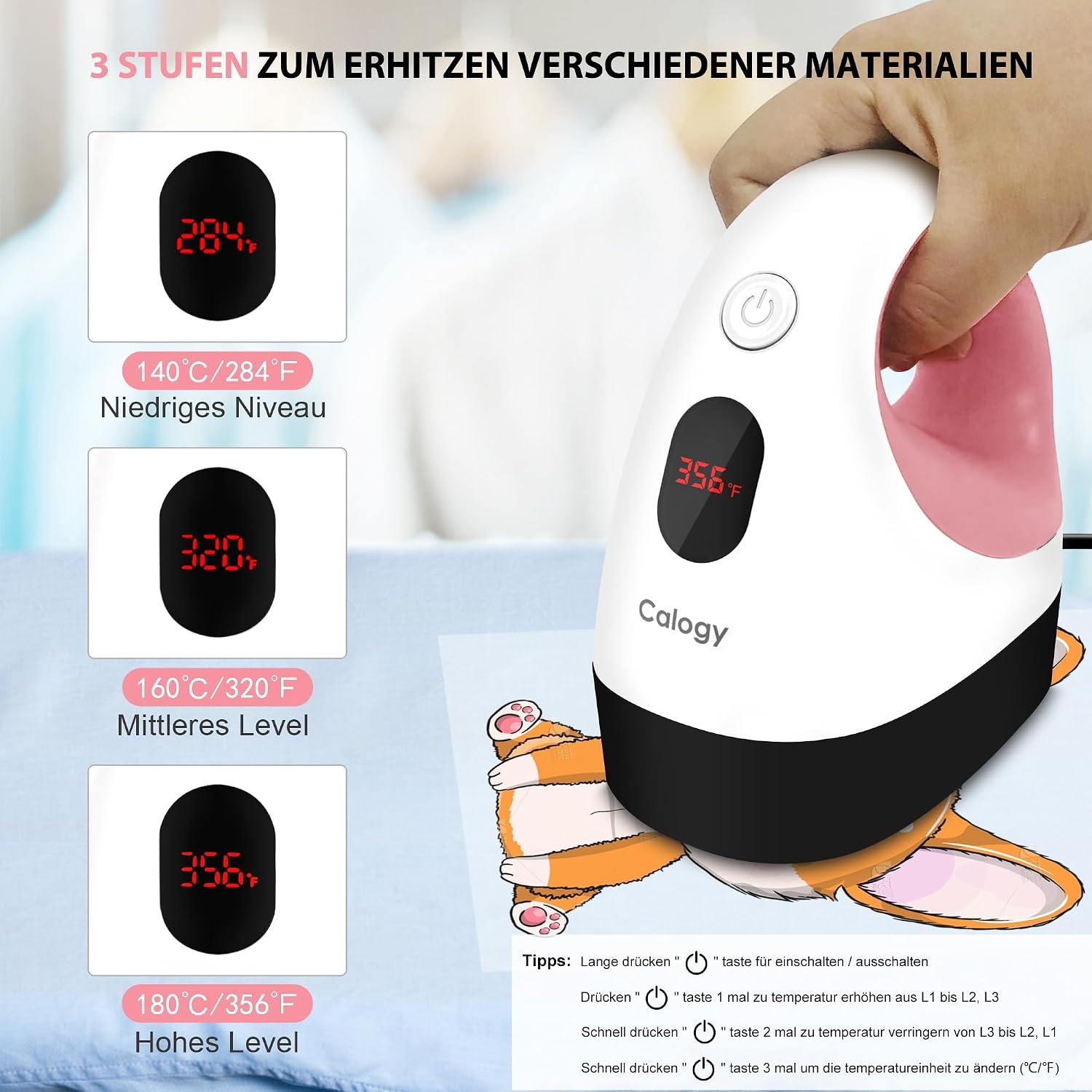 Mini Transferpresse für Textilien - 32% Rabatt - Weiß, 300 Watt
