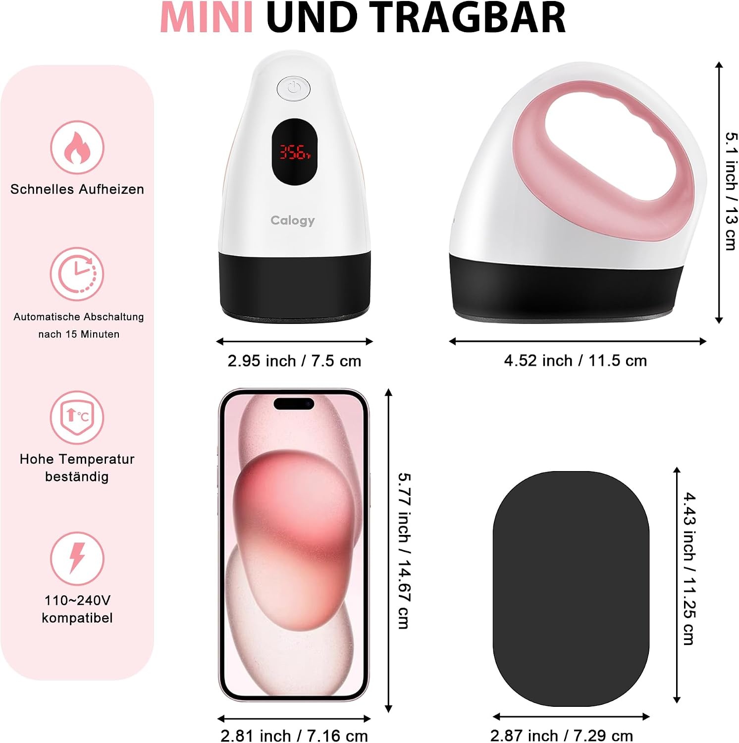 Mini Transferpresse für Textilien - 32% Rabatt - Weiß, 300 Watt