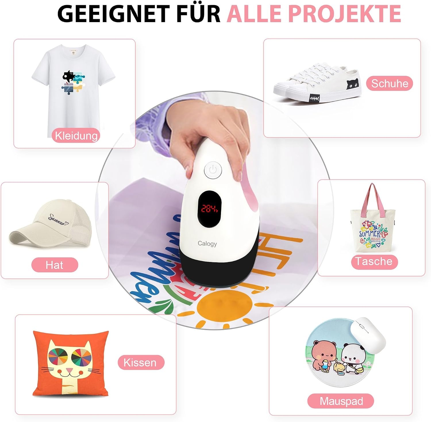 Mini Transferpresse für Textilien - 32% Rabatt - Weiß, 300 Watt