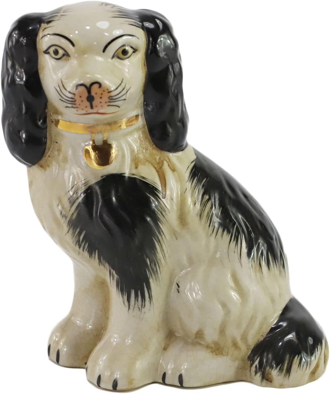 Hundefiguren Porzellan 2er-Set Schwarz - 33% Rabatt