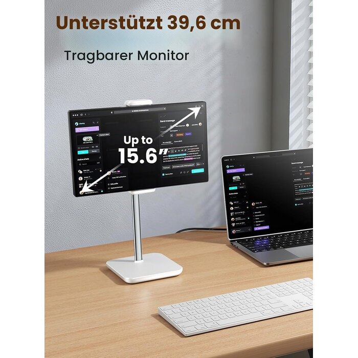 Ergonomische Tablet- & Monitorhalterung - Weiß - 32% Rabatt