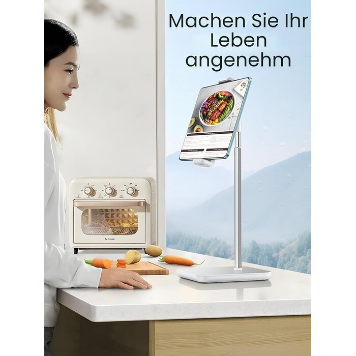 Ergonomische Tablet- & Monitorhalterung - Weiß - 32% Rabatt