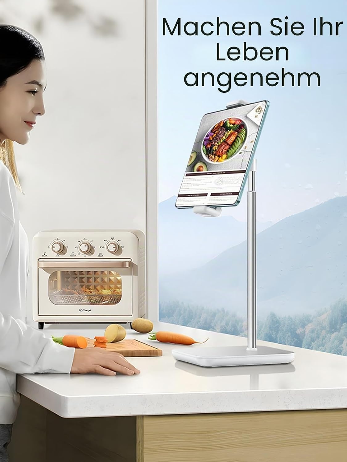 Ergonomische Tablet- & Monitorhalterung - Weiß - 32% Rabatt