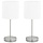 Set aus 2 Tischlampen mit Touch-Funktion, Weiß, 38,5 cm - 33% Rabatt