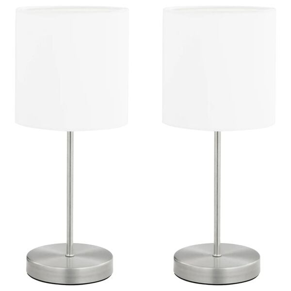 Vidaxl Set aus 2 Tischlampen mit Touch-Funktion, Weiß, 38,5 cm - 33% Rabatt