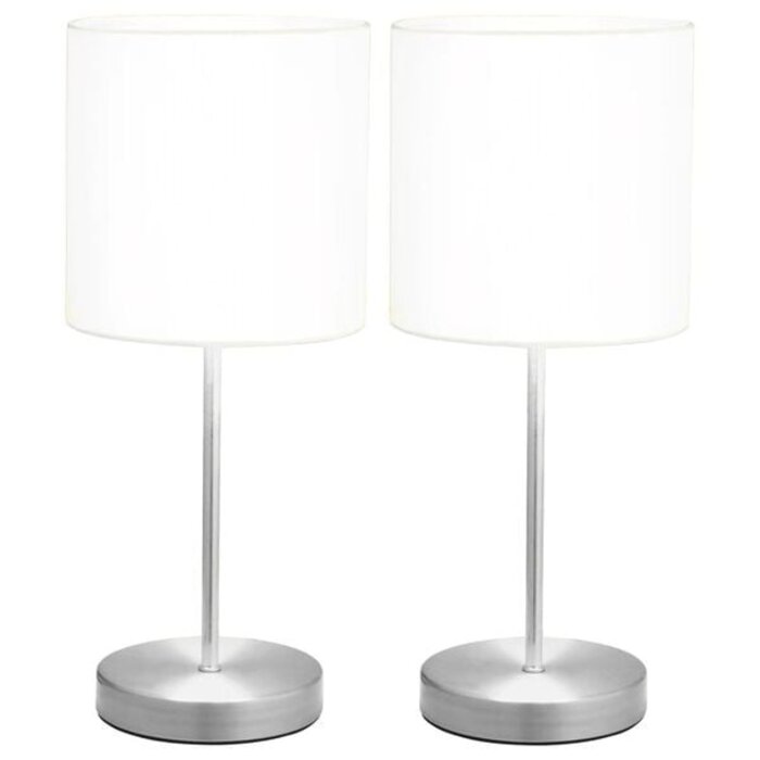 Vidaxl Set aus 2 Tischlampen mit Touch-Funktion, Weiß, 38,5 cm - 33% Rabatt