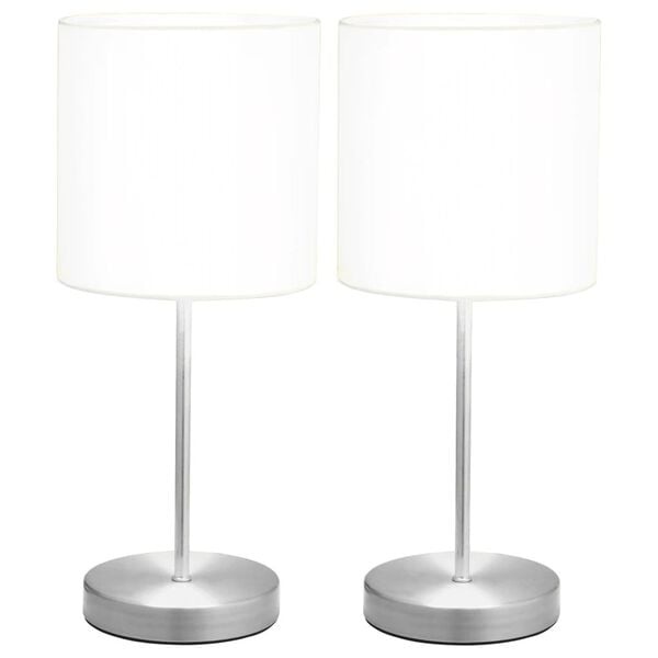 Vidaxl Set aus 2 Tischlampen mit Touch-Funktion, Weiß, 38,5 cm - 33% Rabatt