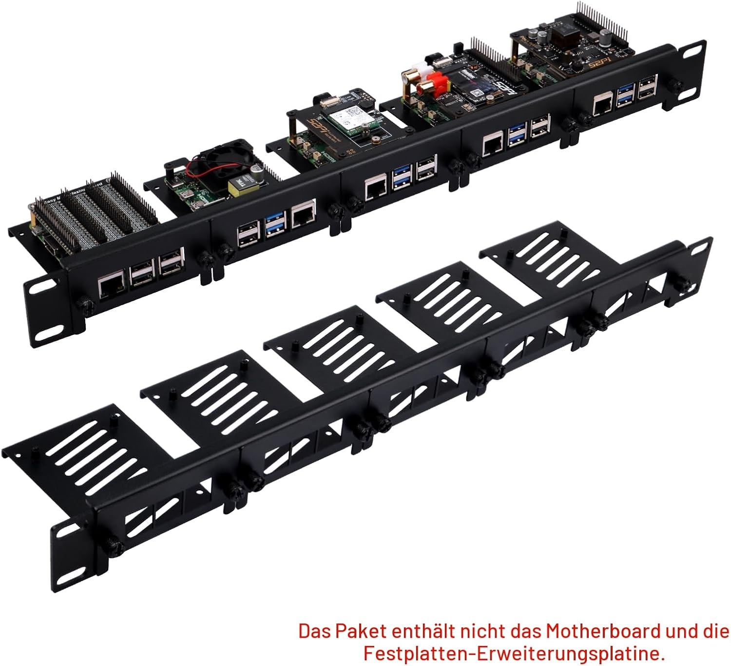 1U Rackmount für 5x Raspberry Pi - 33% Rabatt auf Retourenware
