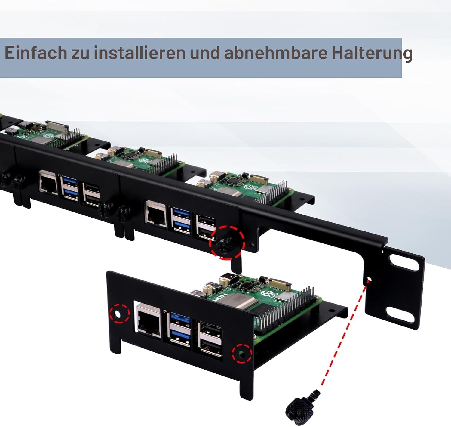1U Rackmount für 5x Raspberry Pi - 33% Rabatt auf Retourenware