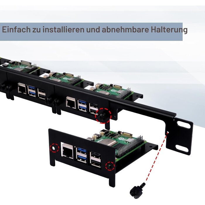 1U Rackmount für 5x Raspberry Pi - 33% Rabatt auf Retourenware