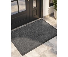 Fußmatte 60x120 cm Schwarz Grau - 48% Rabatt - Rutschfest & Wetterfest