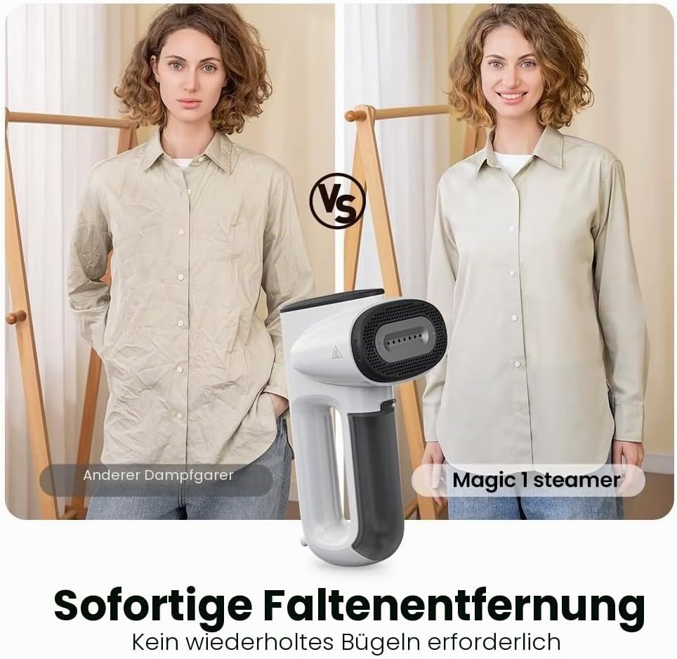 Tragbares Dampfbügeleisen 900W mit Saugfunktion - 34% Rabatt