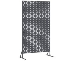 Vidaxl Sichtschutzwand 100 x 50 x 180 cm Stahl Anthrazit - 51% Rabatt