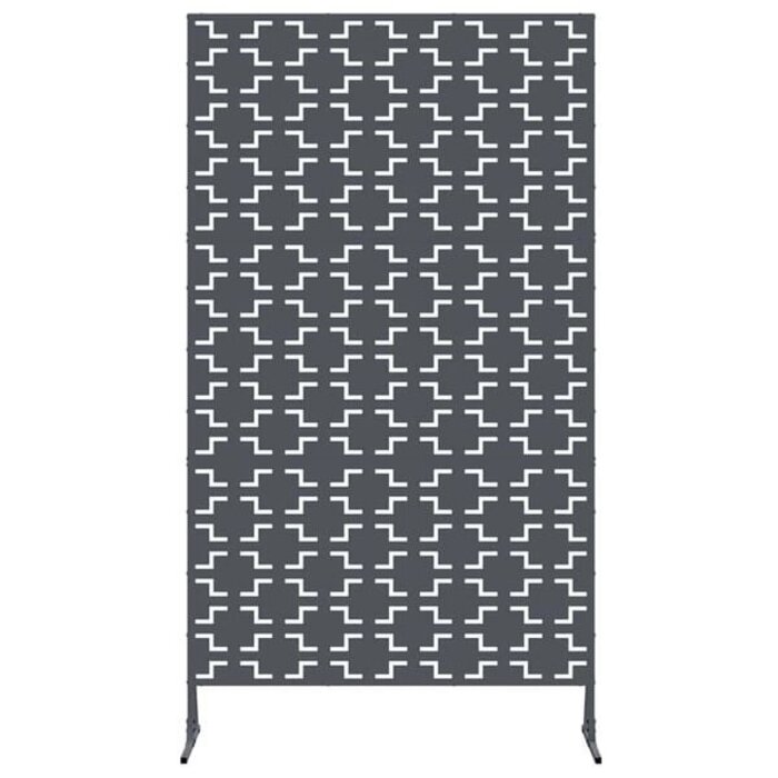 Vidaxl Sichtschutzwand 100 x 180 cm Stahl Anthrazit Kreuzmuster - 34% Rabatt