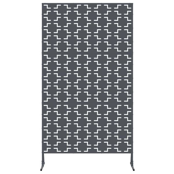 Vidaxl Sichtschutzwand 100 x 180 cm Stahl Anthrazit Kreuzmuster - 34% Rabatt