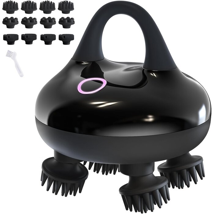 Elektrisches Kopfmassagegerät 32% Rabatt - IPX7 wasserdicht - 12 Massageköpfe