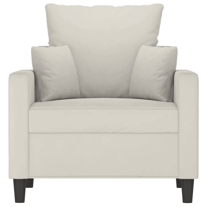 Vidaxl Samt-Sessel in Cremeweiß 60 cm Sitzbreite - 35% Rabatt