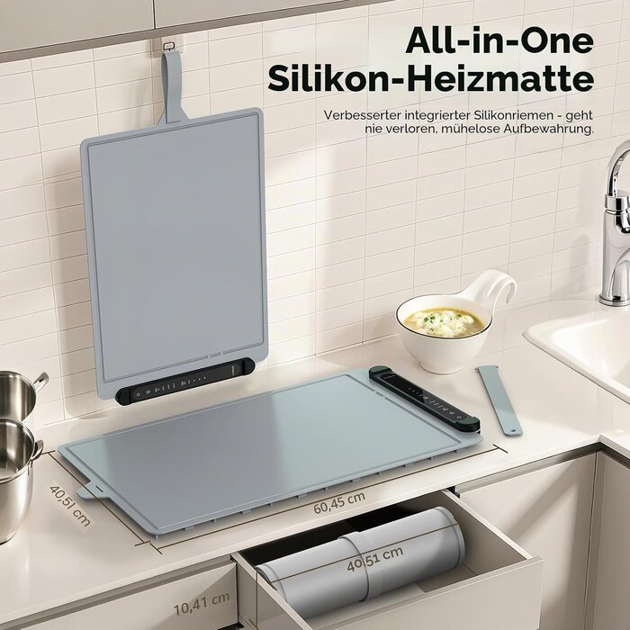 Flexible elektrische Warmhalteplatte 300W | Silikon | 35% Rabatt