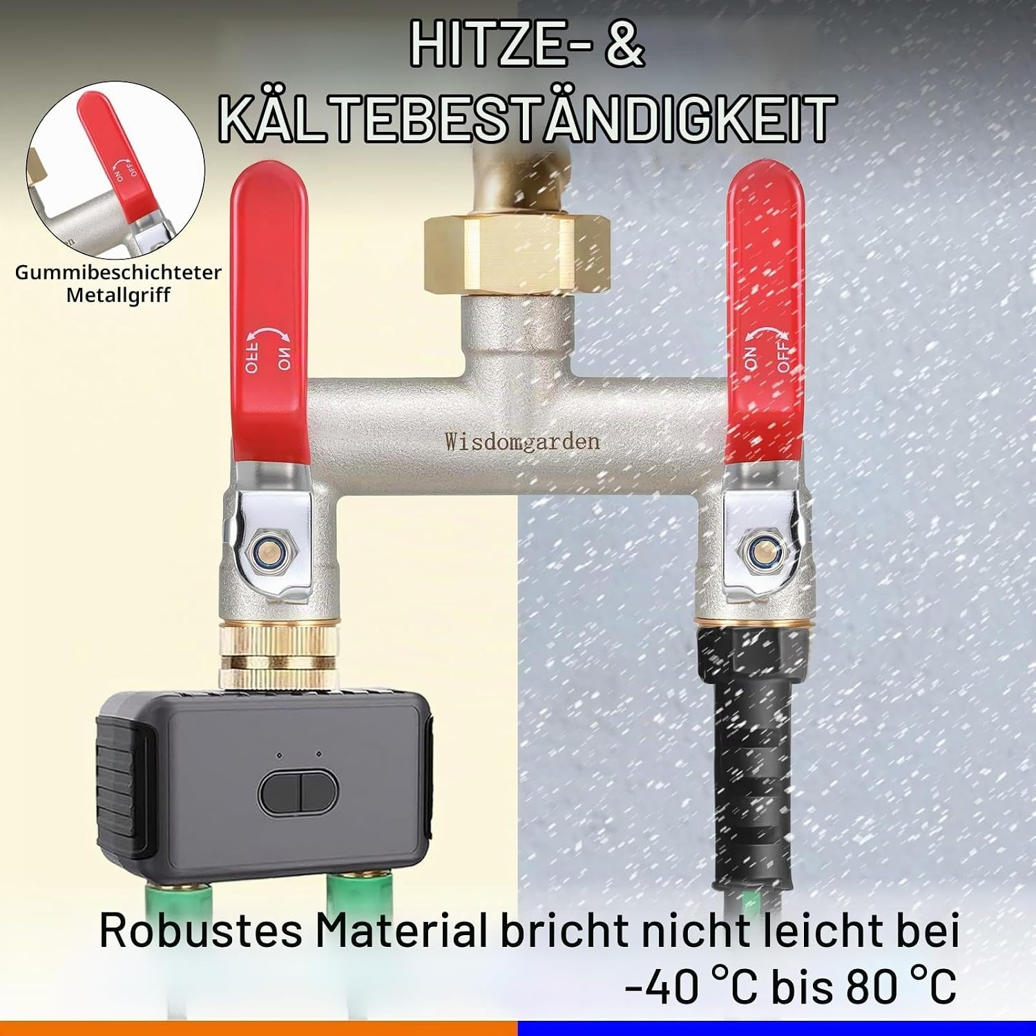 2-Wege Wasserverteiler Messing 1 Zoll - 32% Rabatt