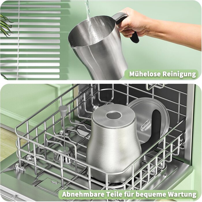 Elektrischer Milchaufschäumer 600 ml - Schwarz - 34% Rabatt