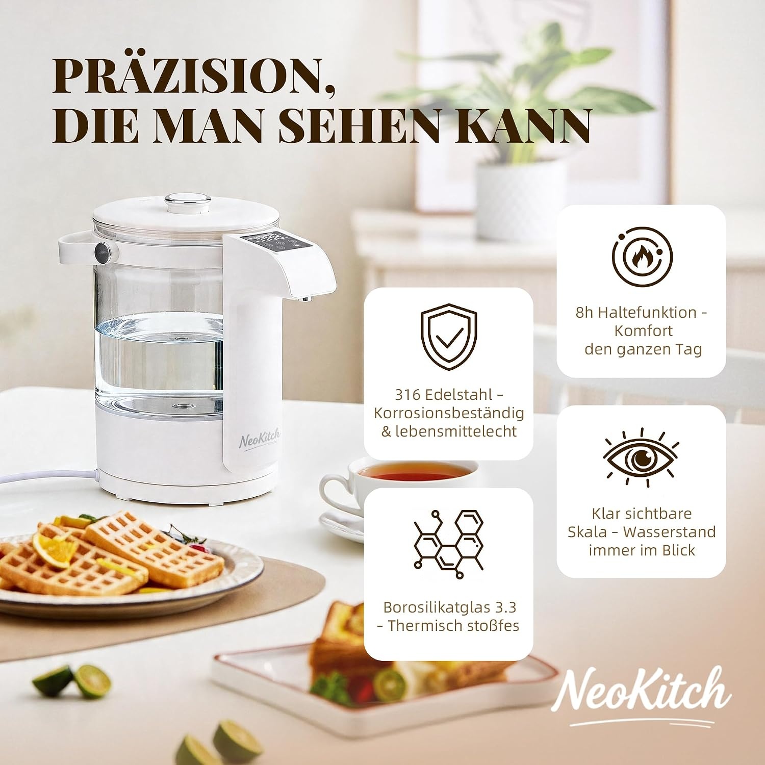Heißwasserbereiter & Wasserspender 2,5L, 40-100 °C - 31% Rabatt
