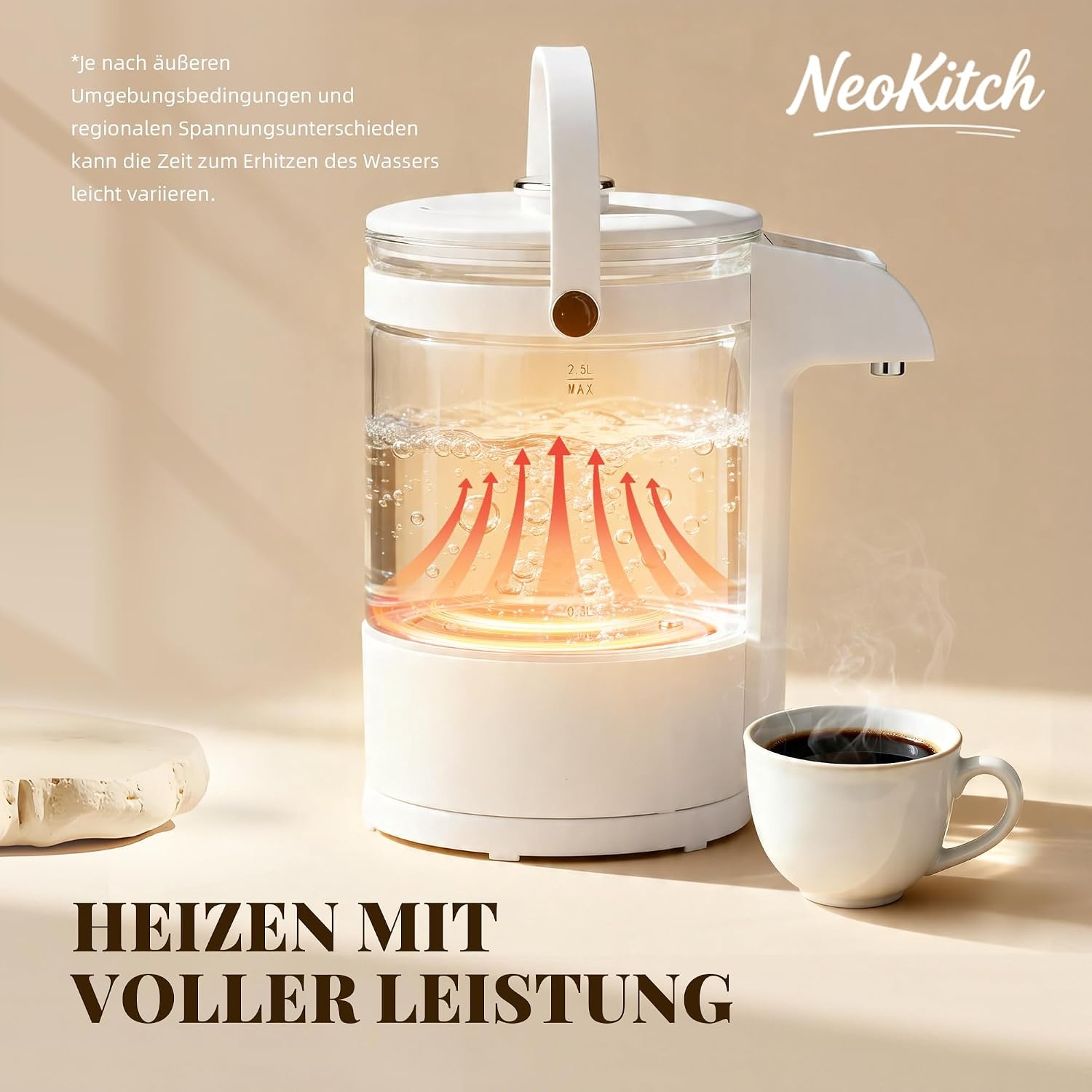 Heißwasserbereiter & Wasserspender 2,5L, 40-100 °C - 31% Rabatt