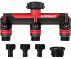 3-Wege Gartenschlauch Verteiler 3/4 Zoll - 47% Rabatt