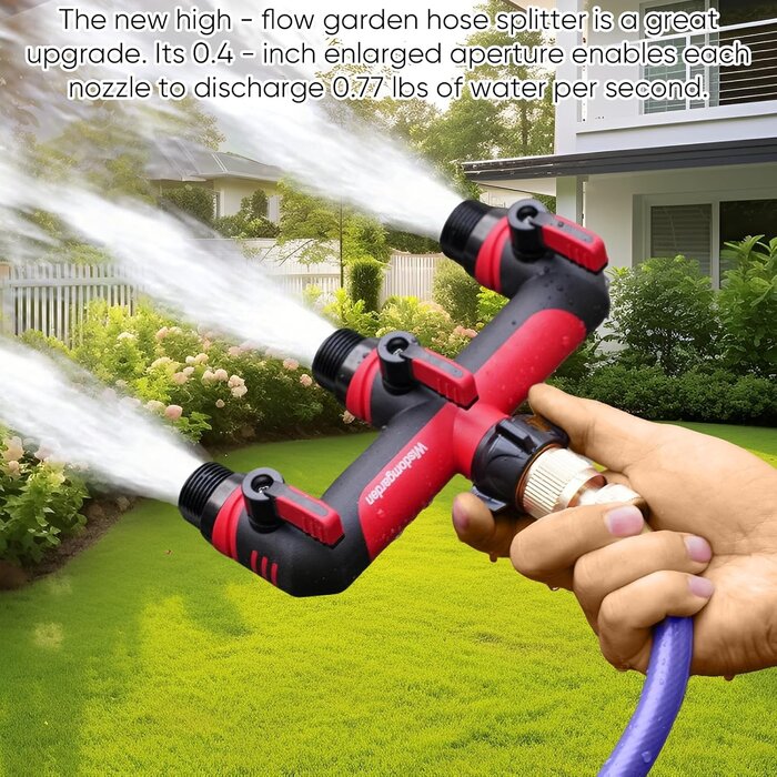 3-Wege Gartenschlauch Verteiler 3/4 Zoll - 32% Rabatt