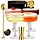 4er Set Espresso Martini Gläser, gerippt mit Gold-Zubehör, 33% Rabatt
