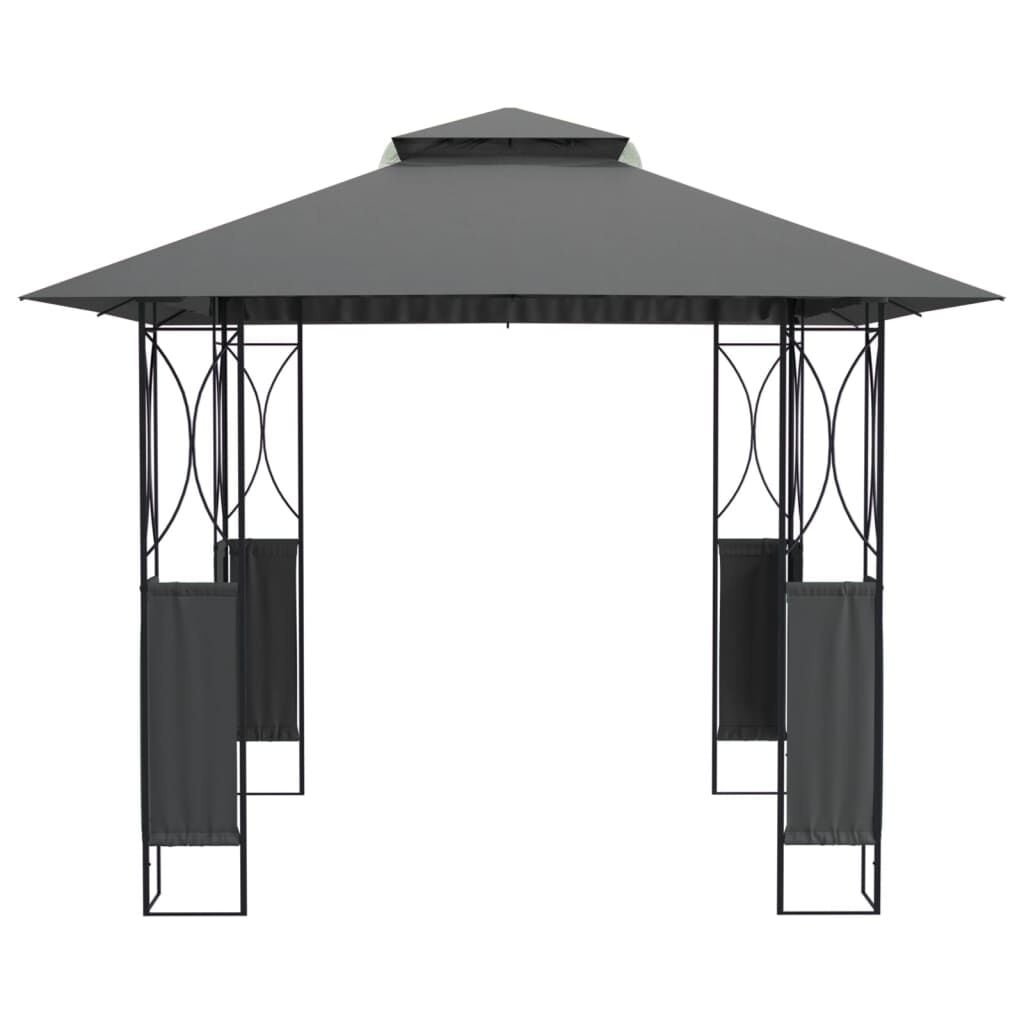 Vidaxl Gartenpavillon 300x300x270 cm Stahl Anthrazit - 35% Rabatt