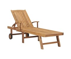 Vidaxl Gartenliege aus massivem Teakholz | 52% Rabatt auf Ausgepackt-Ware