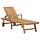 Gartenliege aus massivem Teakholz - 35% Rabatt - Rustikales Design