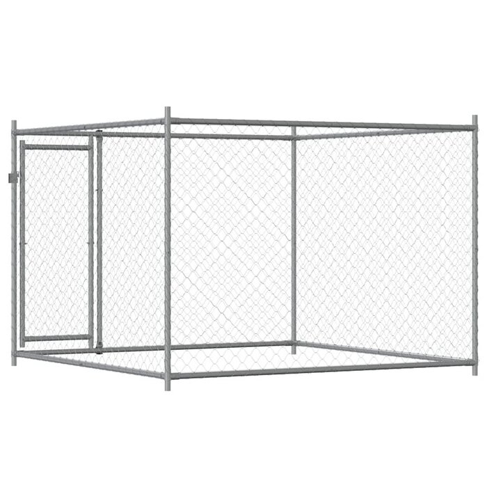 Vidaxl Großer Hundezwinger 2x2x1,5m aus verzinktem Stahl - 35% Rabatt
