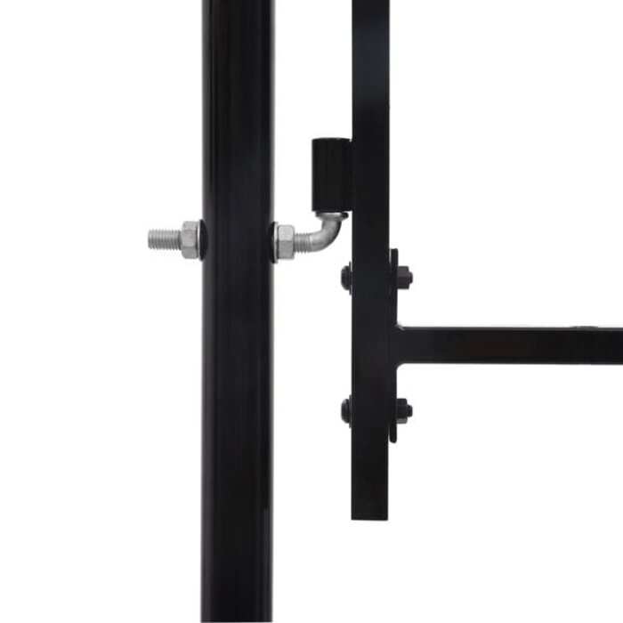 Vidaxl Doppelflügeliges Gartentor Stahl Schwarz 3 x 1,25 m - 35% Rabatt
