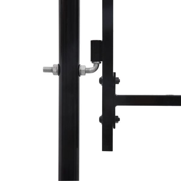 Vidaxl Doppelflügeliges Gartentor Stahl Schwarz 3 x 1,25 m - 35% Rabatt