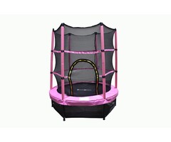 Viking Choice Kindertrampolin 140 cm Pink - 31% Rabatt - Mit Sicherheitsnetz