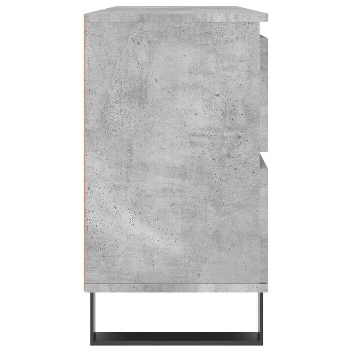 Badezimmerschrank in Betongrau 80x33x60 cm - 36% Rabatt