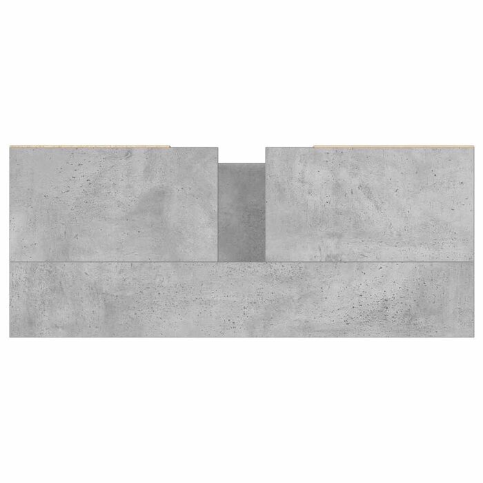 Badezimmerschrank in Betongrau 80x33x60 cm - 36% Rabatt