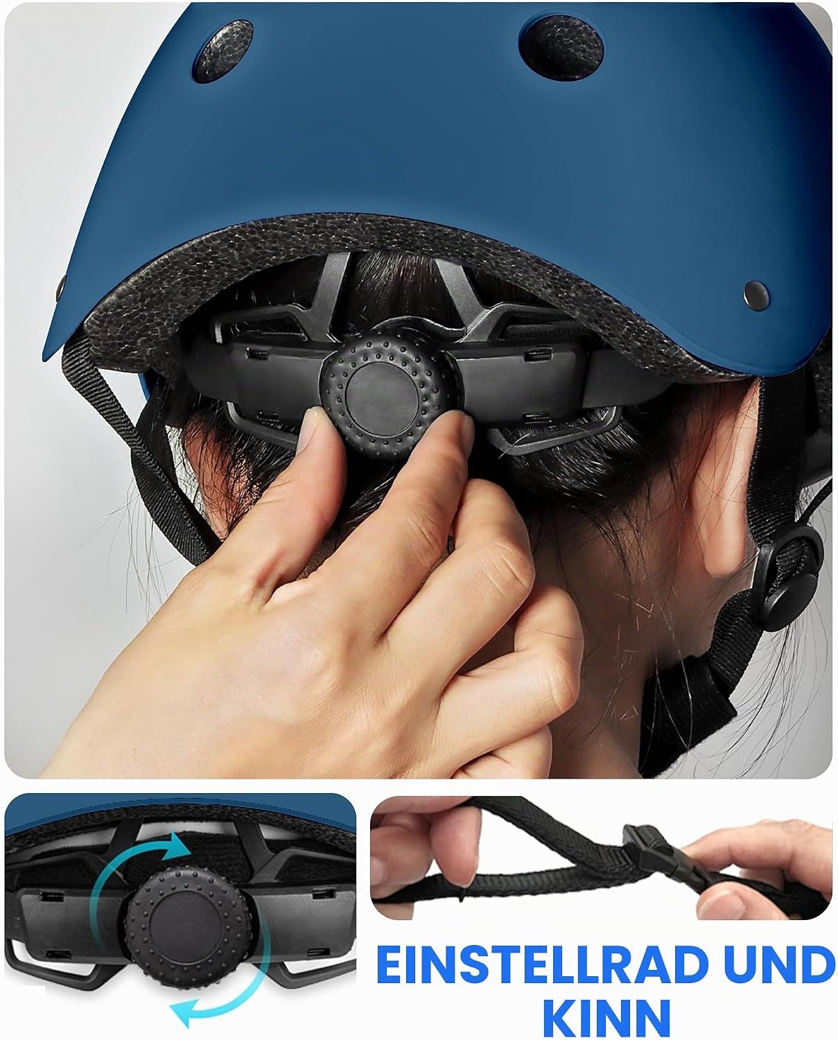 Multisport-Helm Kinder Dunkelblau S (48-52 cm) - 29% Rabatt