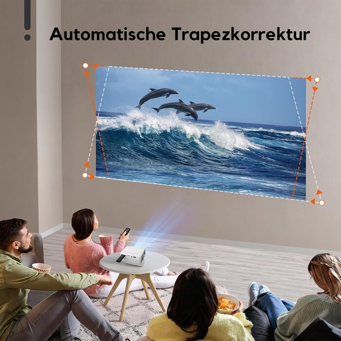 Mini-Beamer Full HD - Tragbarer Projektor - 33% Rabatt