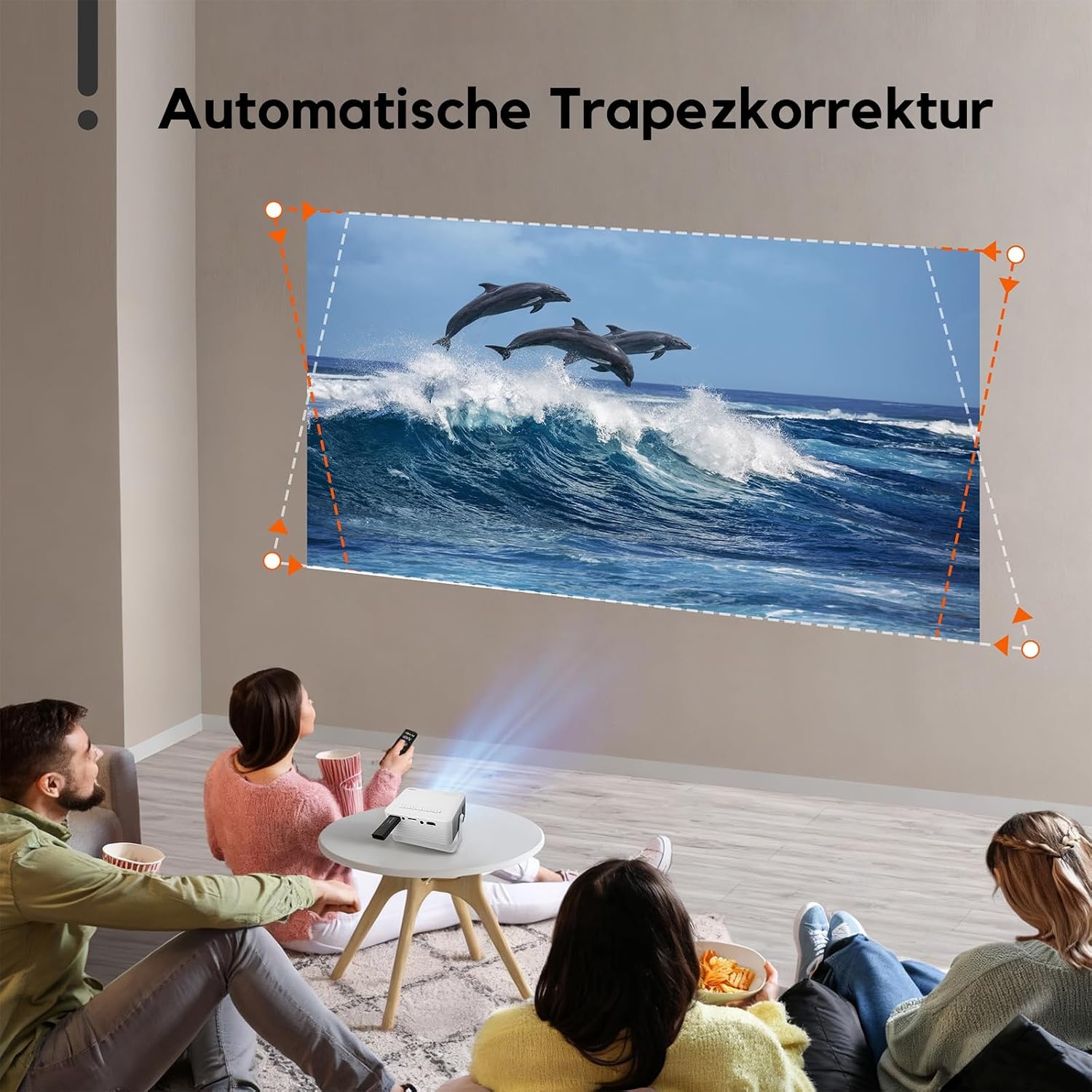 Mini-Beamer Full HD - Tragbarer Projektor - 33% Rabatt