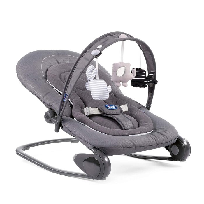 Babywippe 0-18 kg in Moon Grey - 4-fach verstellbar - 34% Rabatt