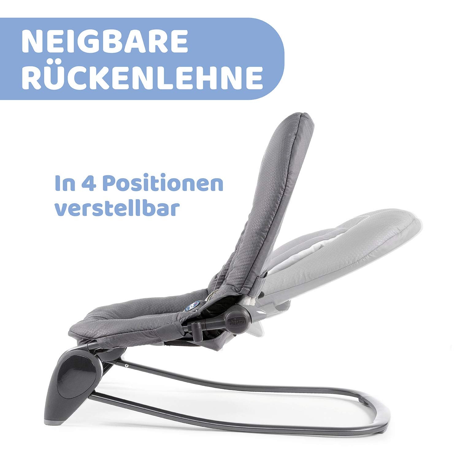 Babywippe 0-18 kg in Moon Grey - 4-fach verstellbar - 34% Rabatt