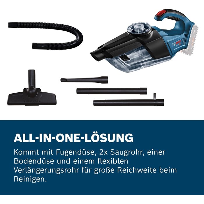 Akku-Handstaubsauger 18V mit Zubehör - 34% Rabatt auf Retourenware